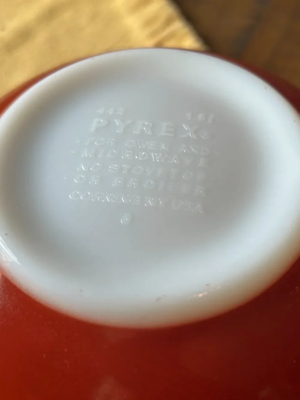 Vintage  Pyrex bowls set   Autumn  Harvest   rust  orange  color    #  444  442